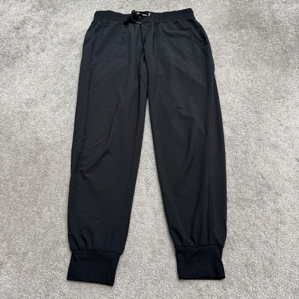 CRZ YOGA Active Jogger Pants Womens 12/L Black Lightweight Quick Dry Stretch